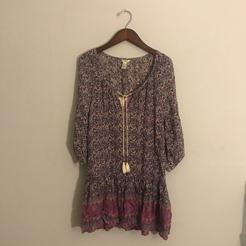 Boho Floral Dress w/ slip